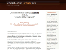 Tablet Screenshot of endlich-ohne-schufa.info